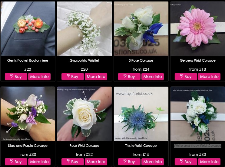 Prom Corsages & Wrist Corsages
